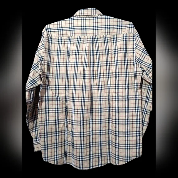 Authentic Burberrys Nova Check Shirt Large made in England - Picture 2 of 14